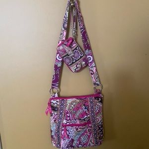 Retired Vera Bradley crossbody bag and wallet.